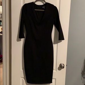 Form Fitting Black Dress
